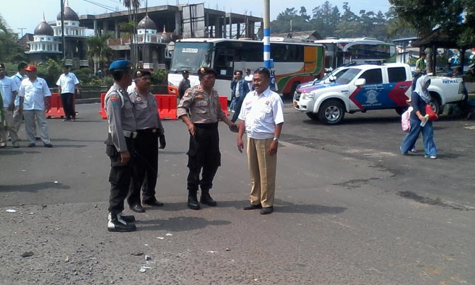 Pendukung Prabowo Dihadang Polisi di Bogor