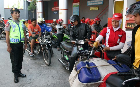 Kepolisian Bandung Jaga Ketat SPBU