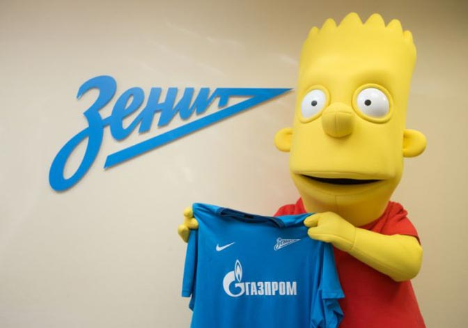 Bart Simpson Gabung di Kesebelasan Zenit