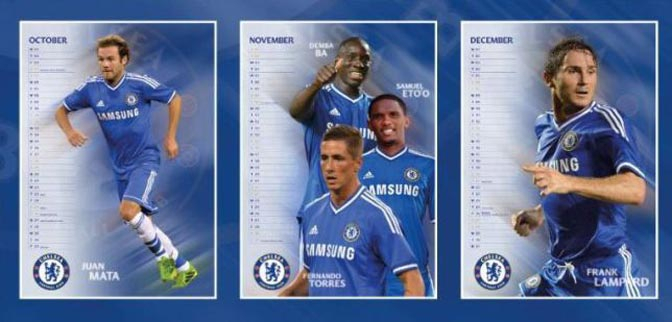 Kalender Chelsea Masih Ada Foto Lampard dan Torres