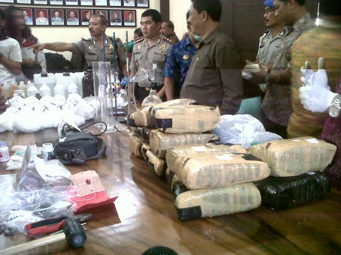 Dua Pabrik Narkoba Senilai Rp 23 Miliar di Bali Digerebek