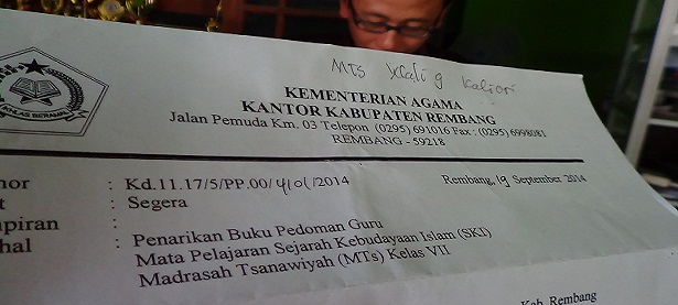 Gara-Gara Satu Kalimat, Peredaran Buku Pelajaran Sejarah Islam Ditarik