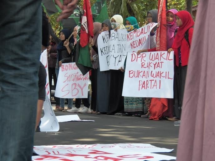 Mahasiswa Jombang Tolak Pilkada Tidak Langsung