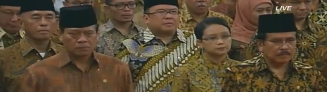Ini Isi Sumpah Menteri dalam Pelatikan