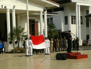 Upacara Sumpah Pemuda Pemkot Bogor, Tali Bendera Putus