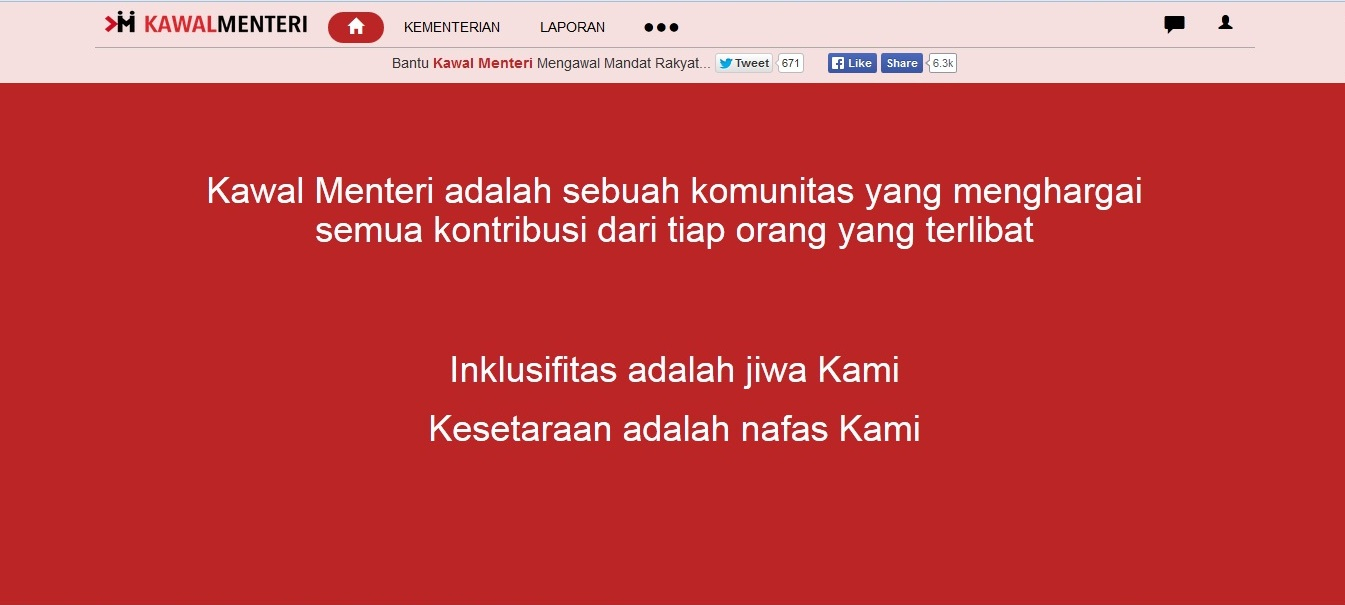 Kritik Menteri Jokowi Lewat kawalmenteri.org
