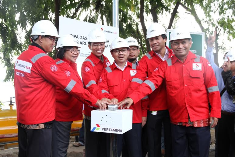 Genjot Produksi Gas, Pipa Arun-Belawan Dioperasikan