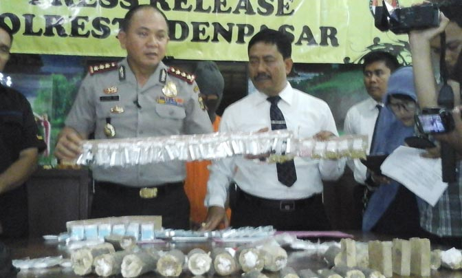 Polisi Bali Sita Narkoba Senilai Rp 780 Juta