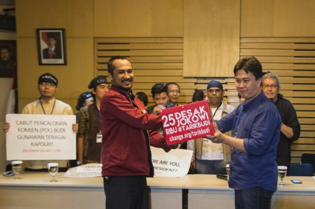 Aktivis Desak KPK Tangkap Budi Gunawan