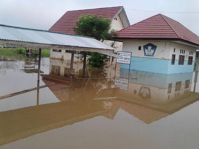 Nunukan Dapat Banjir Kiriman dari Malaysia