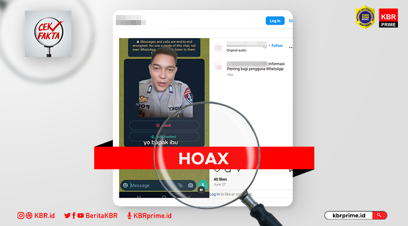 Cek Fakta: Blokir WA Tak Dikenal Akibatkan m-Banking Bobol