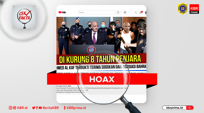 Cek Fakta: Wasit Bahrain Ahmed Al-Kaf Dipidana Delapan Tahun Penjara 