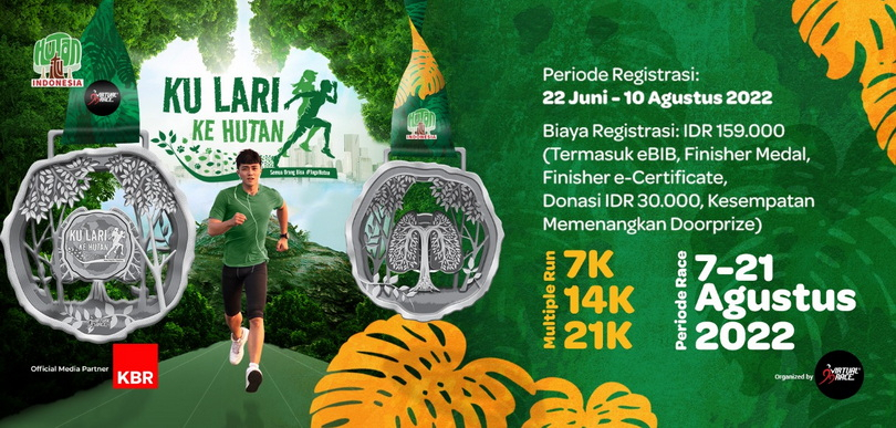 Ku Lari Ke Hutan Virtual Run Ajak Masyarakat Berlari sambil Melestarikan Hutan