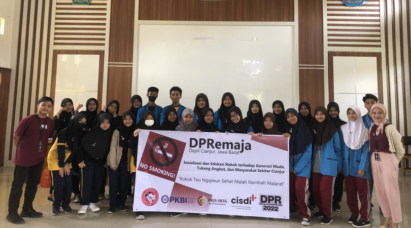 DPRemaja Daerah Cianjur Lakukan Sosialisasi dan Edukasi Bahaya Rokok