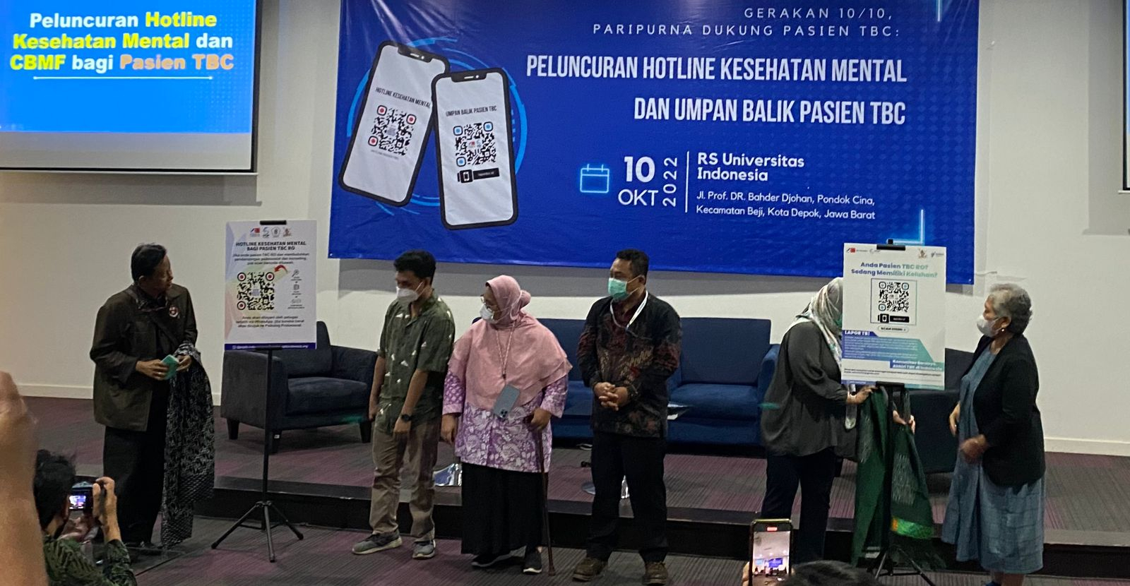 Peluncuran Hotline Kesehatan Mental dan Website Umpan Balik untuk Membantu Pasien TBC