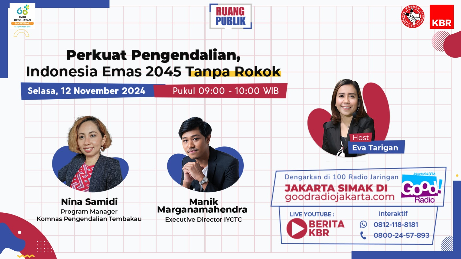 Perkuat Pengendalian, Indonesia Emas 2045 Tanpa Rokok