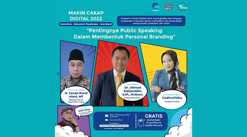 Makin Cakap Digital 2022: Pentingnya Public Speaking dalam Membentuk Personal Branding