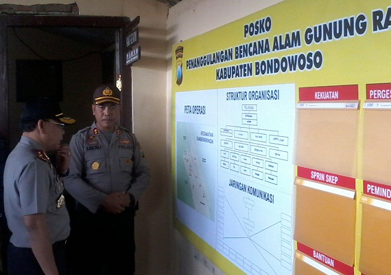 Kapolda Instruksikan Gelar Simulasi Bencana Letusan Raung