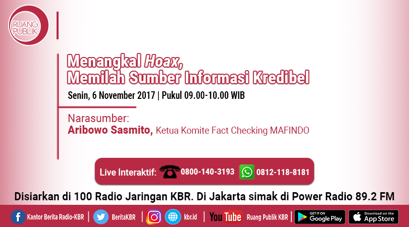 Menangkal Hoax, Memilah Sumber Informasi Kredibel 