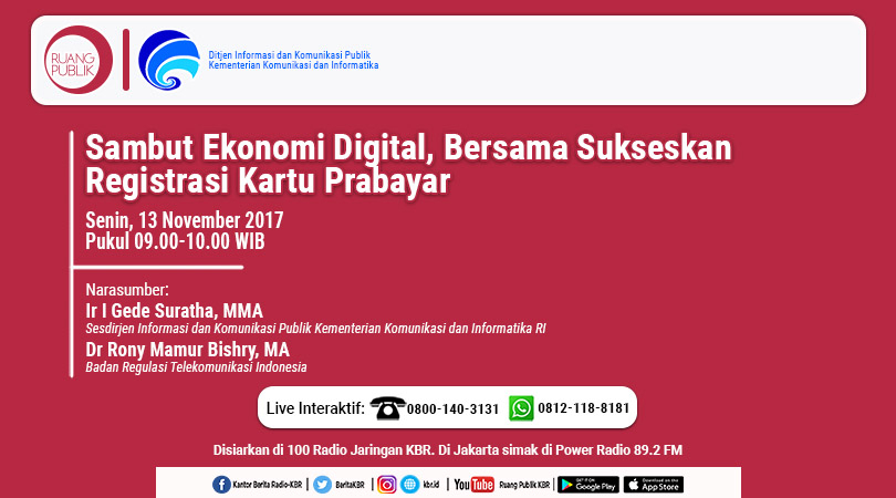 Sukseskan Registrasi Kartu Prabayar