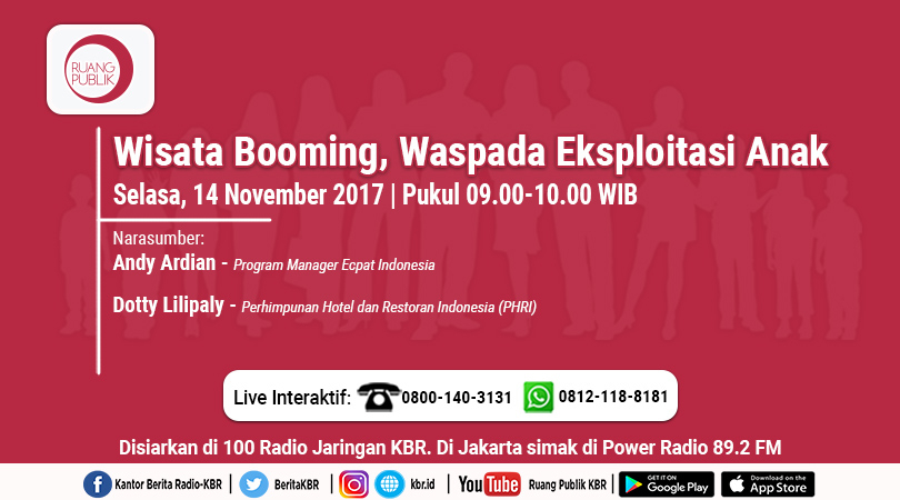 Wisata Booming, Waspada  eksploitasi  Anak!