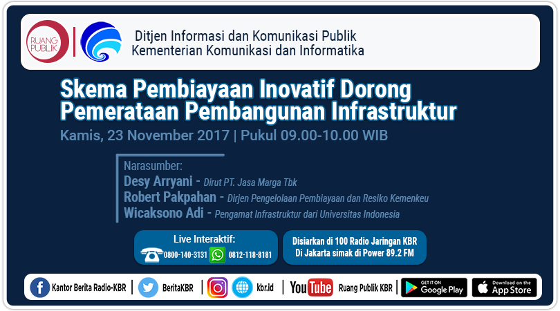 Skema Pembiayaan Inovatif Dorong Pemerataan Pembangunan Infrastruktur
