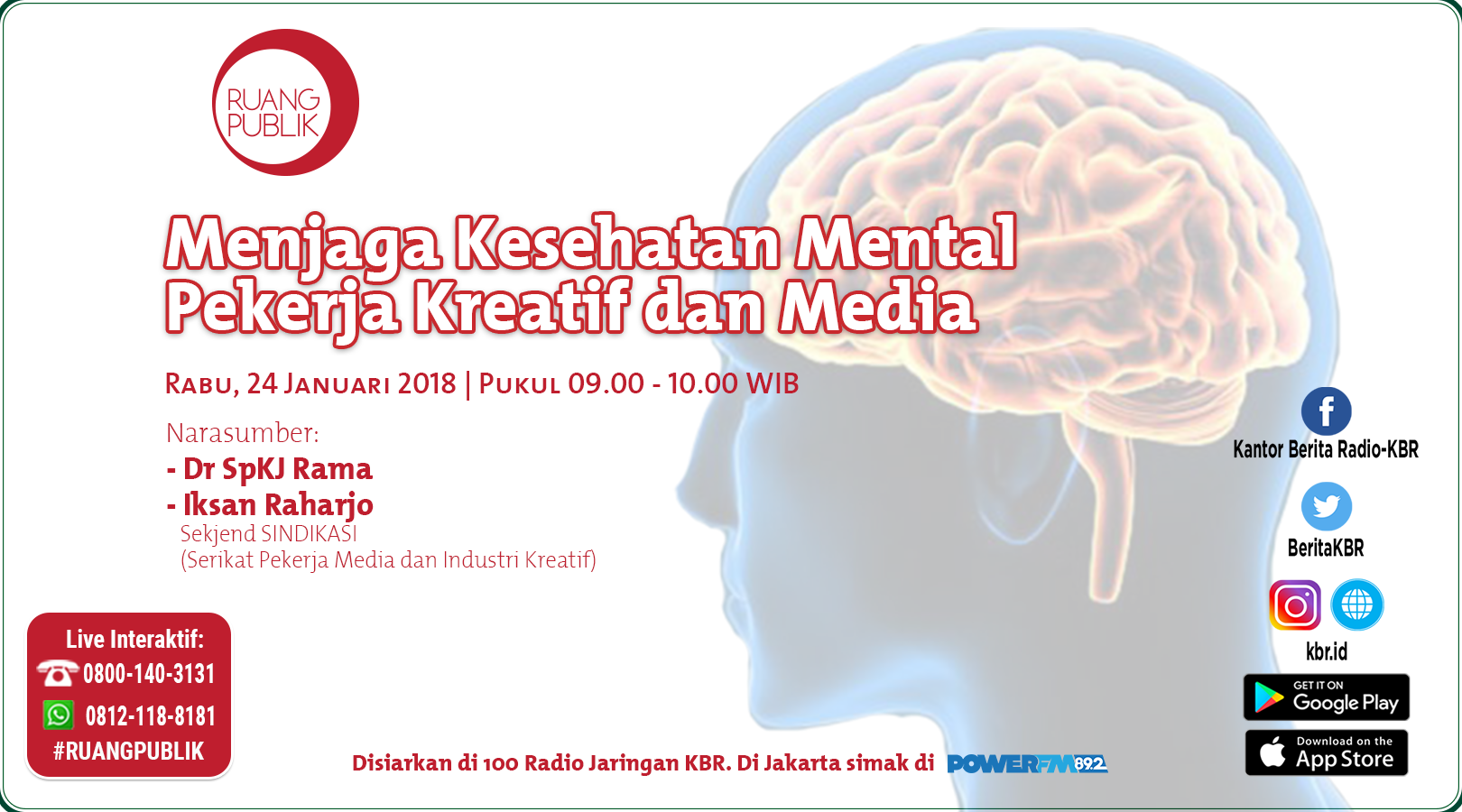 Menjaga Kesehatan Mental Pekerja Kreatif dan Media 