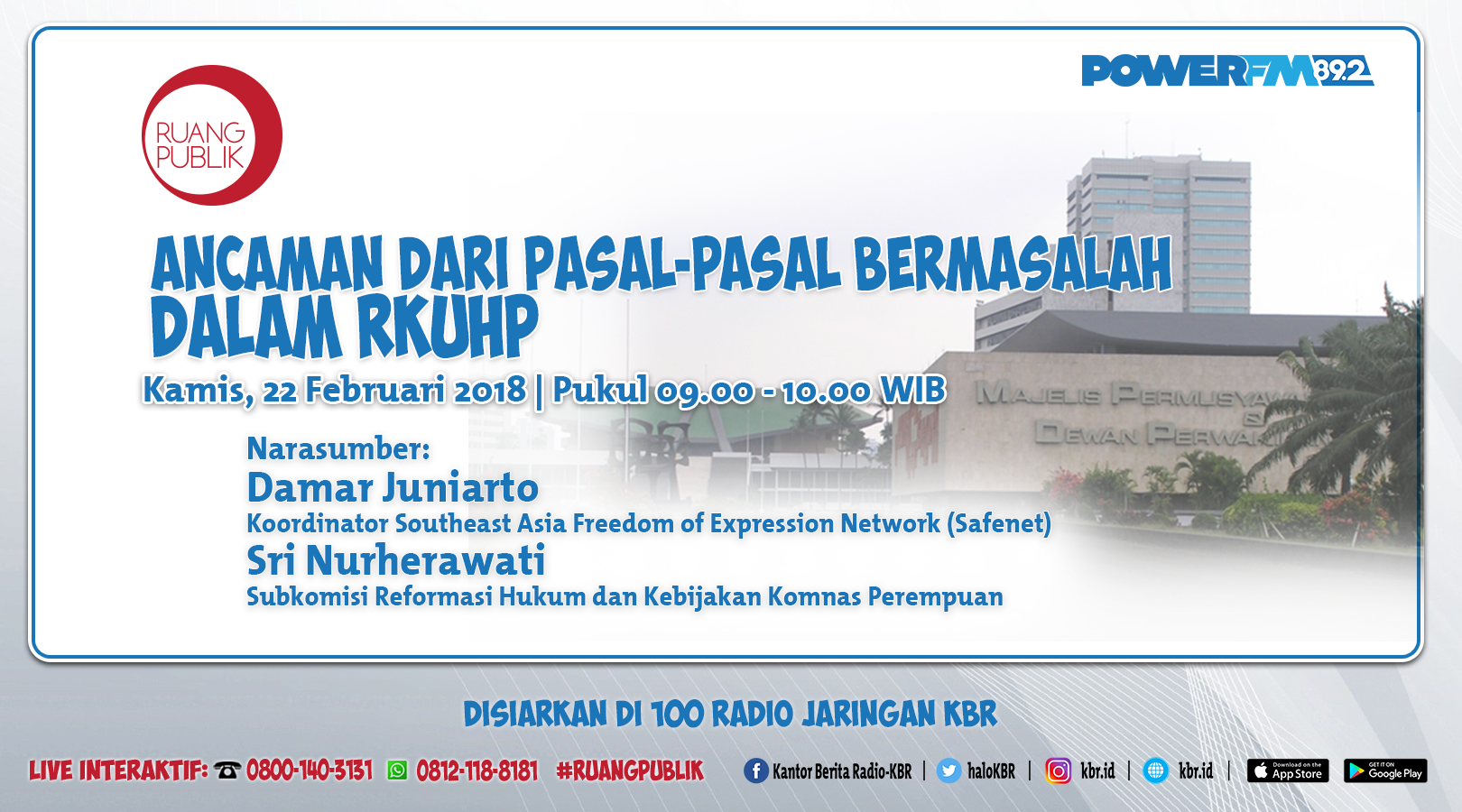 Ancaman dari Pasal-pasal Bermasalah dalam RKUHP 