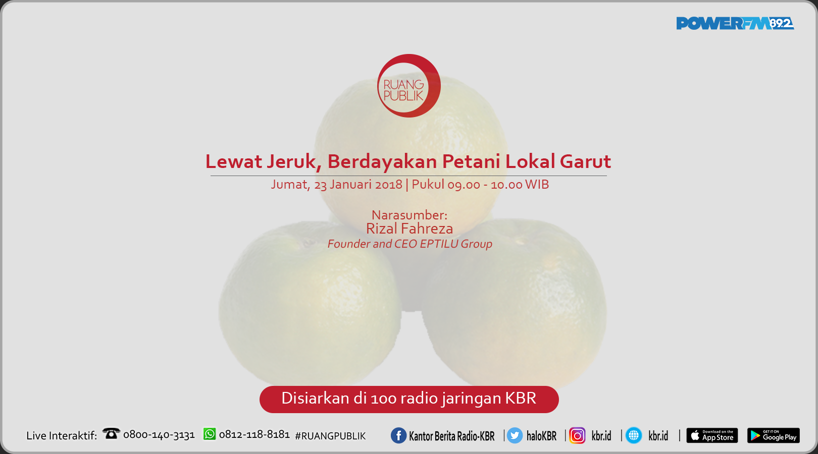 Lewat Jeruk, Kembangkan Petani Lokal Garut  