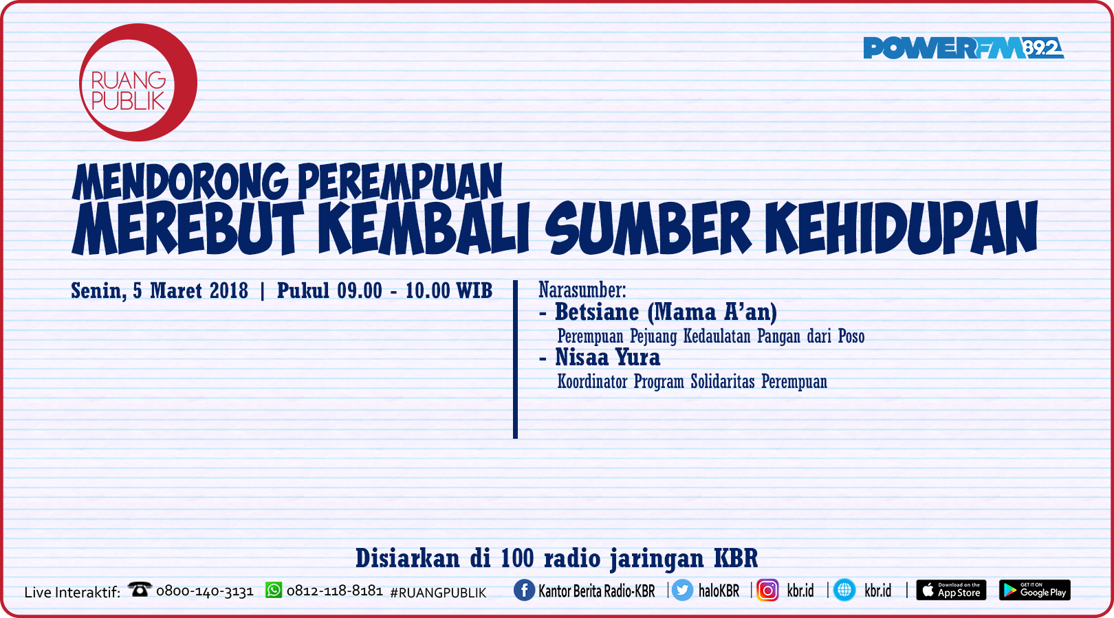 Mendorong Perempuan Merebut Kembali Sumber Kehidupan