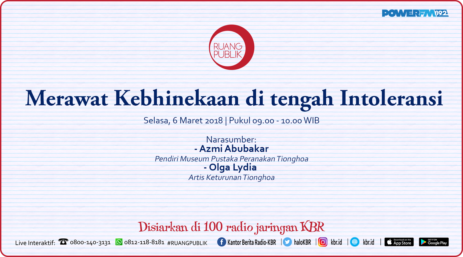 Merawat Kebhinekaan Ditengah Intolerasi