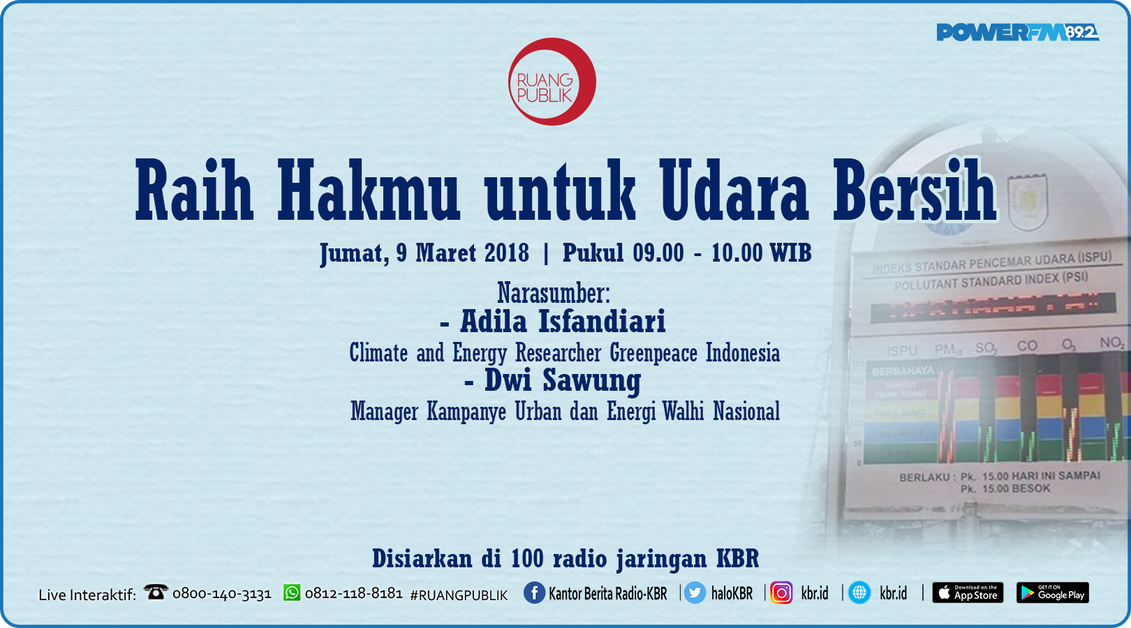  Raih Hakmu Untuk Udara Bersih