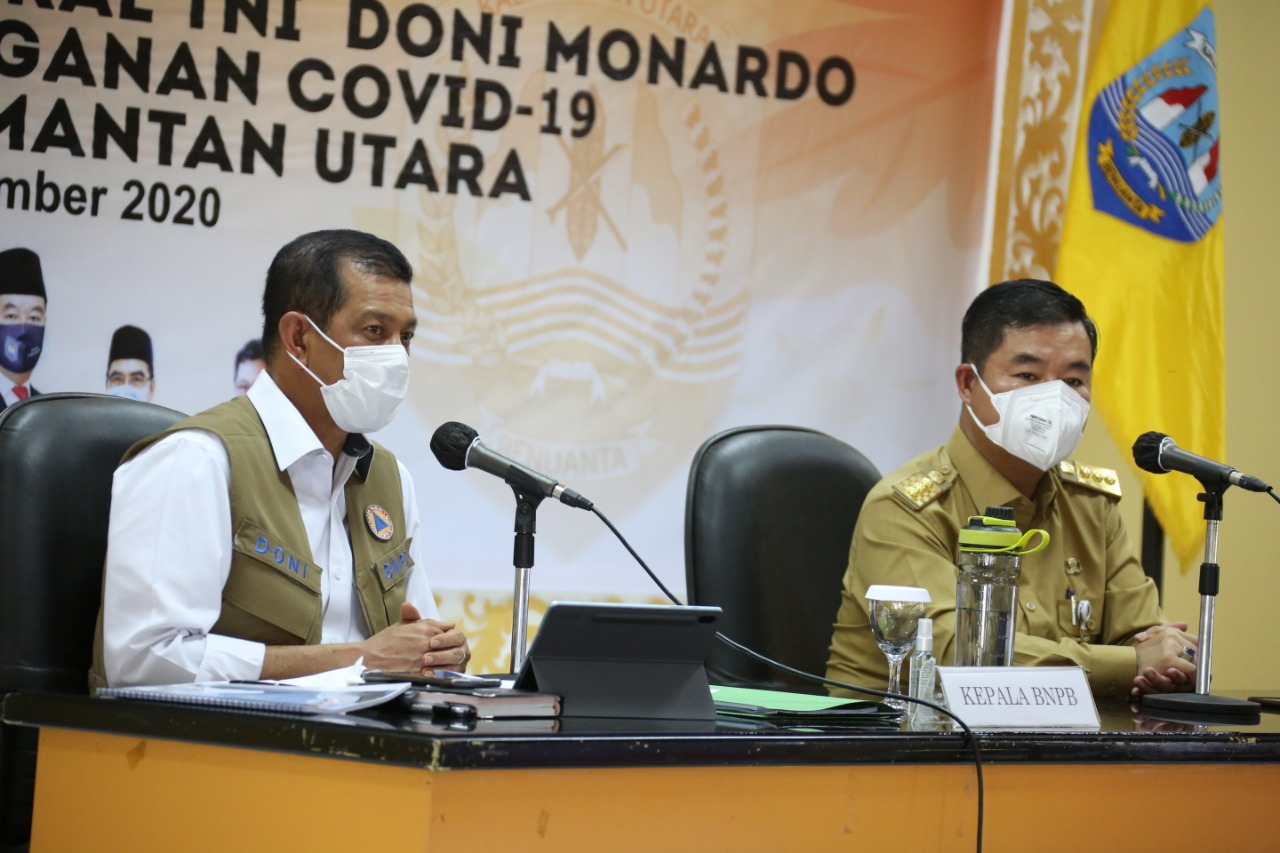 Dinilai Kompak Kendalikan Covid-19, Pemprov Kaltara dapat Apresiasi dari Doni Monardo