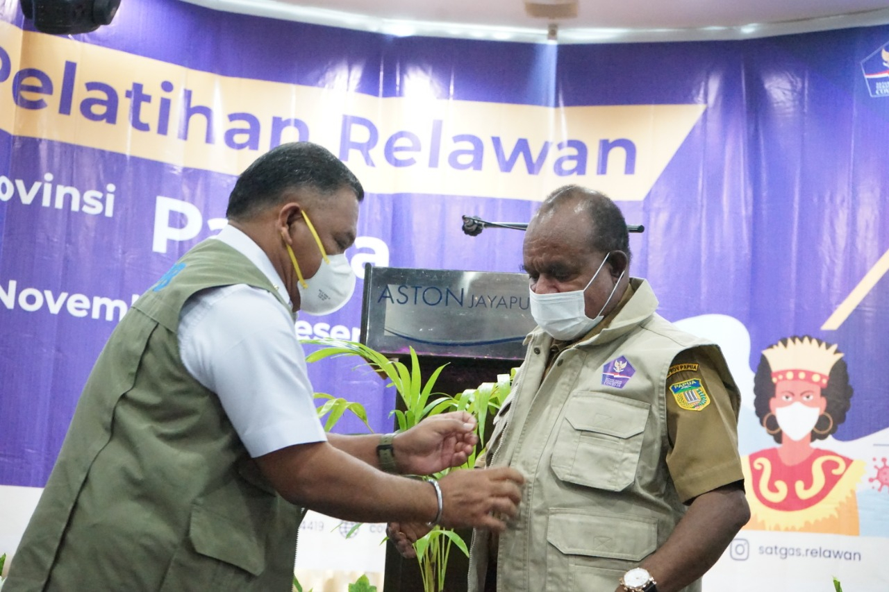 Bidang Koordinasi Relawan Satgas Covid-19 Gelar Pelatihan bagi 500 Relawan di Papua