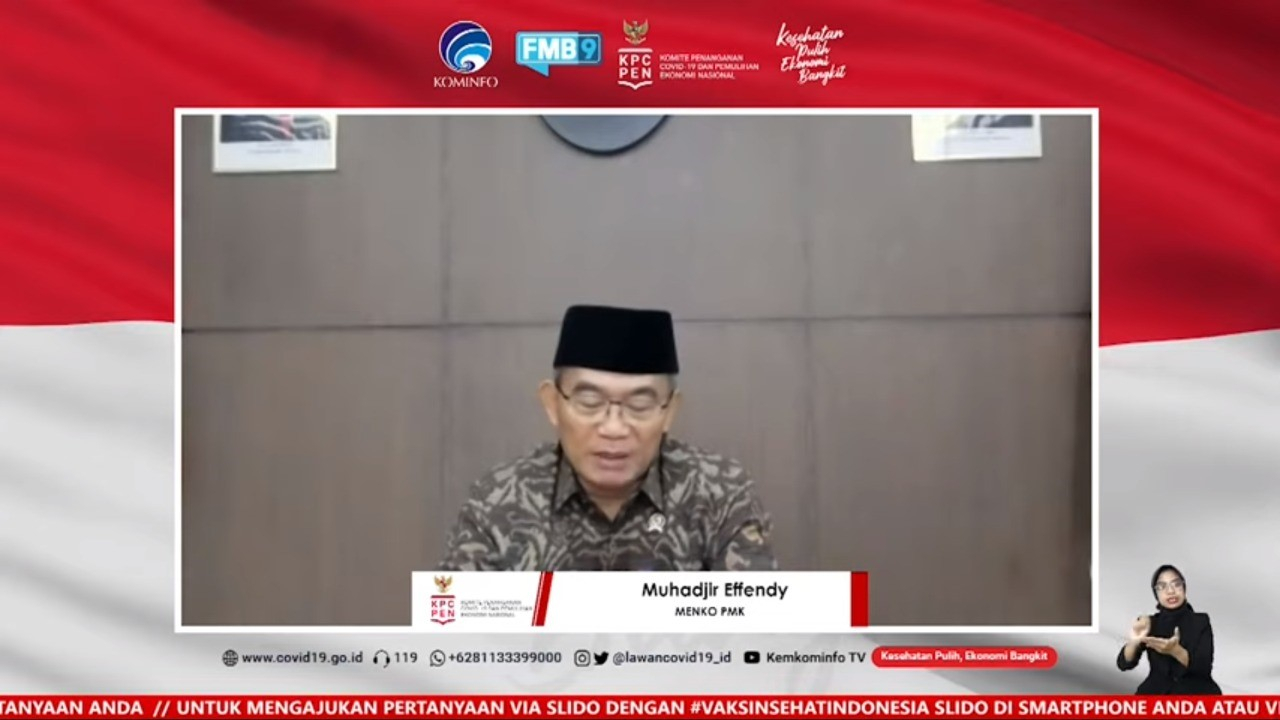 Menko PMK Minta Prioritas Vaksin Covid-19 untuk Garda Depan