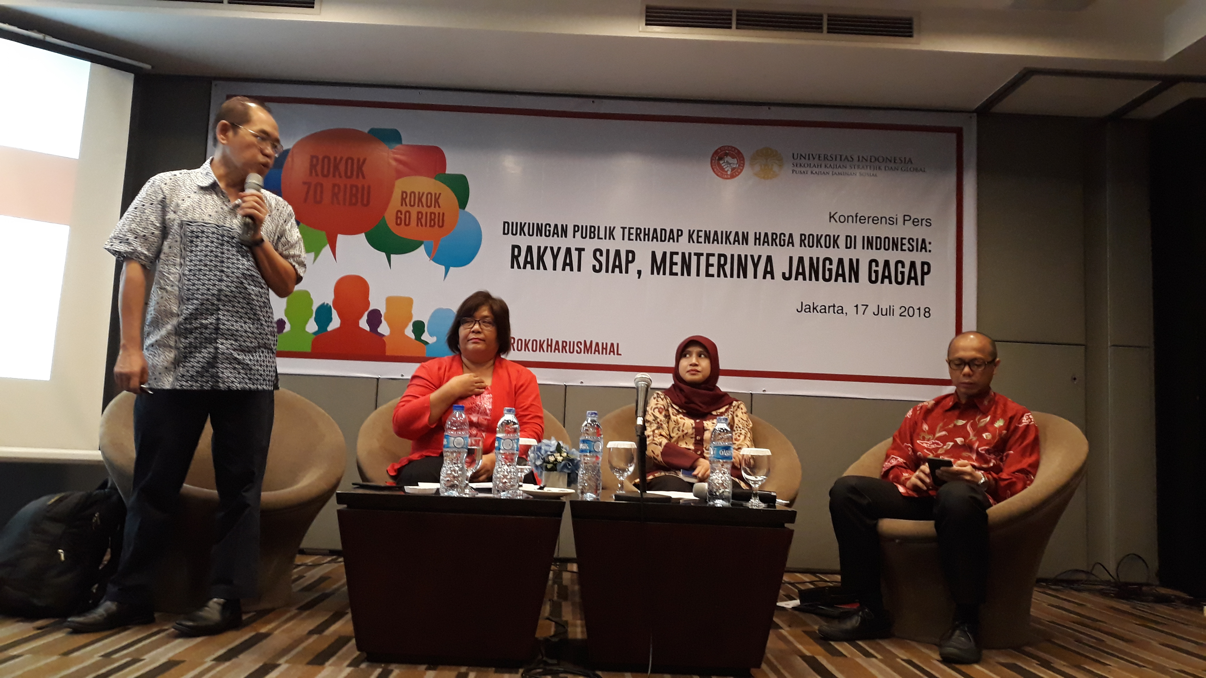 Survei UI: Perokok Akan Berhenti Bila Harga Rokok 70 Ribu