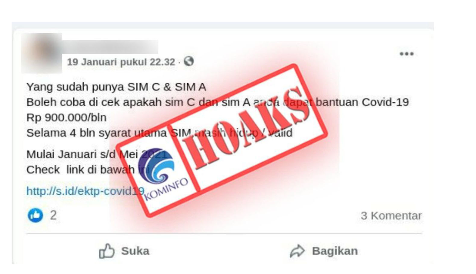 Isu Hoaks Terkait Penanganan Pandemi Covid-19