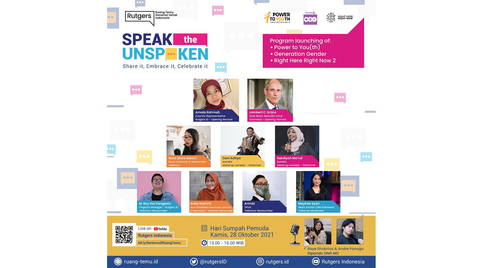 Program Rutgers Indonesia, 2021-2025: “Speak the Unspoken”
