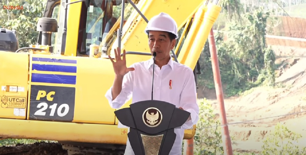 Jokowi Letakkan Batu Pertama Apartemen Berkonsep Hijau di IKN