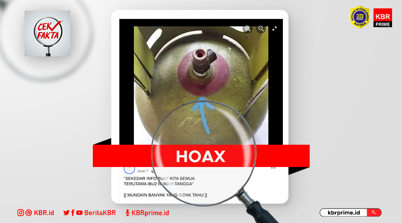 Cek Fakta: Lingkaran Merah Tabung Gas Elpiji Berubah Hitam Saat Akan Meledak  