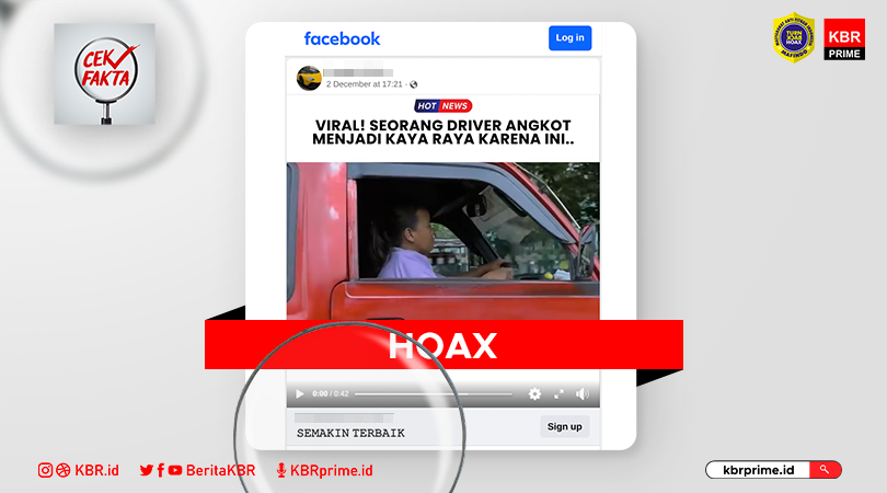 Cek Fakta: Sopir Angkot Jadi Kaya Raya Berkat Judi Online