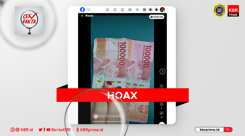 Cek Fakta: Dikelupas. Cara Deteksi Uang Palsu 