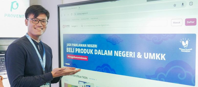 E-katalog yang menampilkan produk dalam negeri dan UMKM