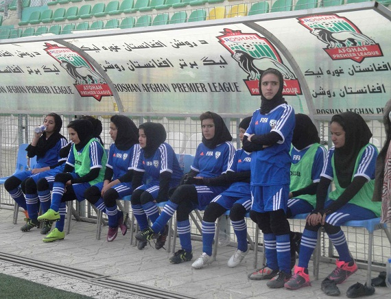 Women Footballers Kicking Goals in Afghanistan