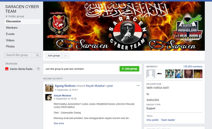 Belum Blokir Akun Saracen, Kemenkominfo Tunggu Instruksi Polisi