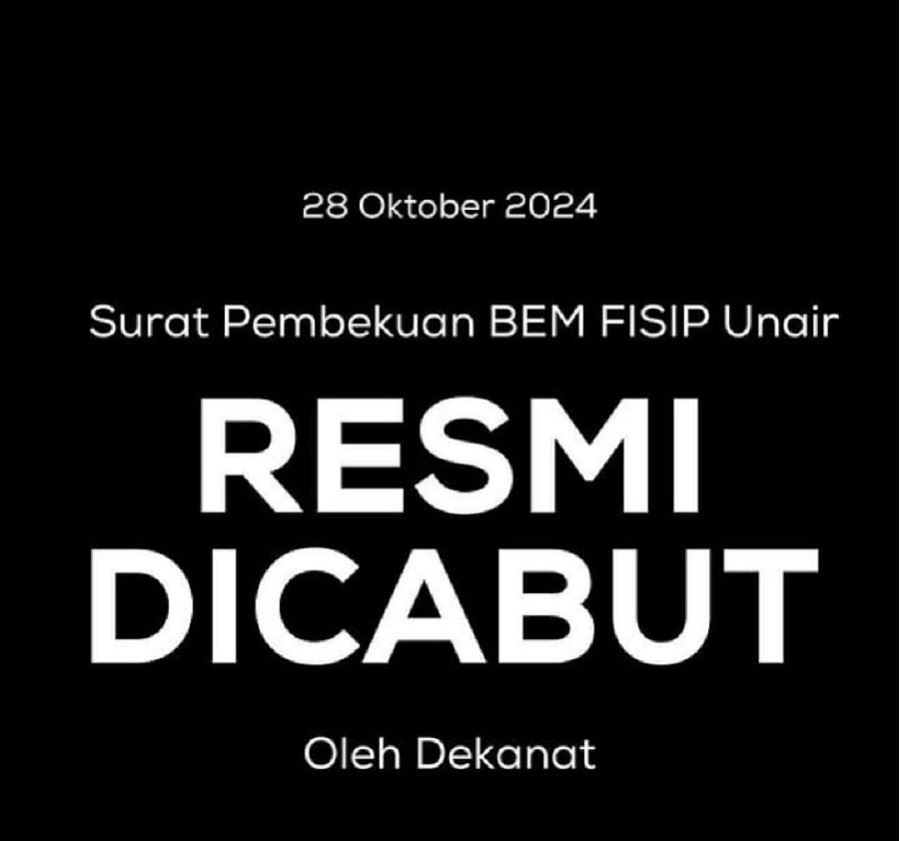 BEM FISIP Unair Bakal Terus Mengkritik Meski Berisiko