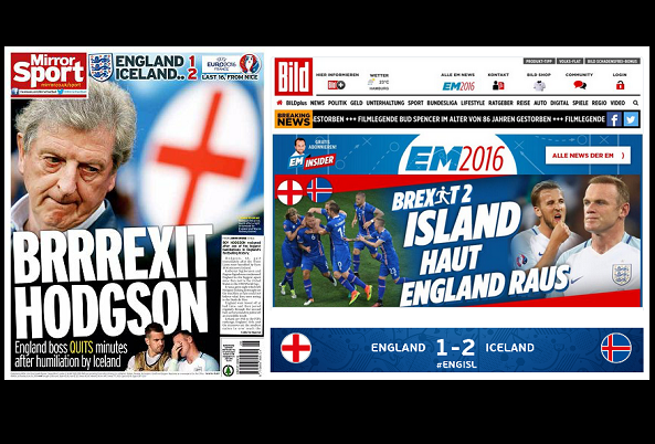 Brexit Jilid 2: 'Ejekan' Media di Eropa atas Tersingkirnya Inggris dari Euro 2016