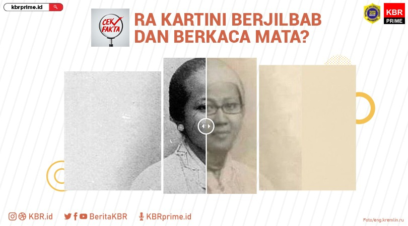 Cek Fakta: Foto dengan Narasi Klaim soal RA Kartini Berjilbab dan Berkaca Mata 