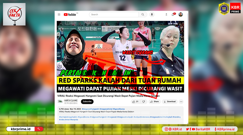 Cek Fakta: Beredar Video Bernarasi Megawati Hangestri Dicurangi Wasit