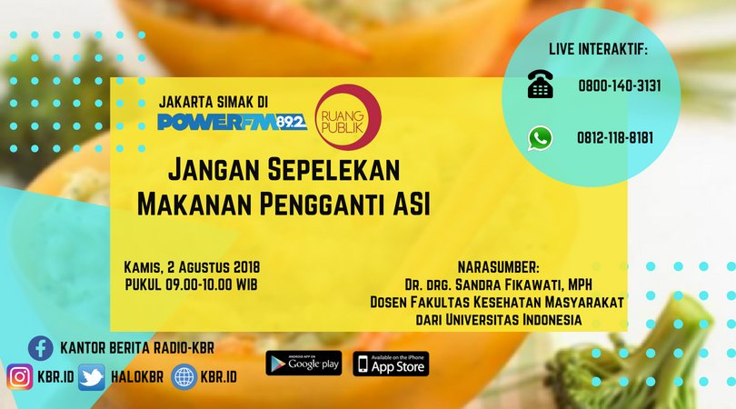 Jangan Sepelekan Makanan Pengganti ASI